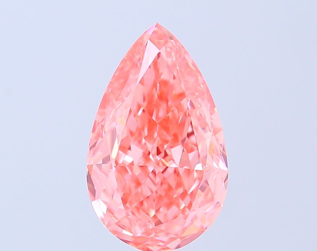Loose Diamond - PEAR 5.02ct Fancy Vivid Pink VS1 (1 of 1)