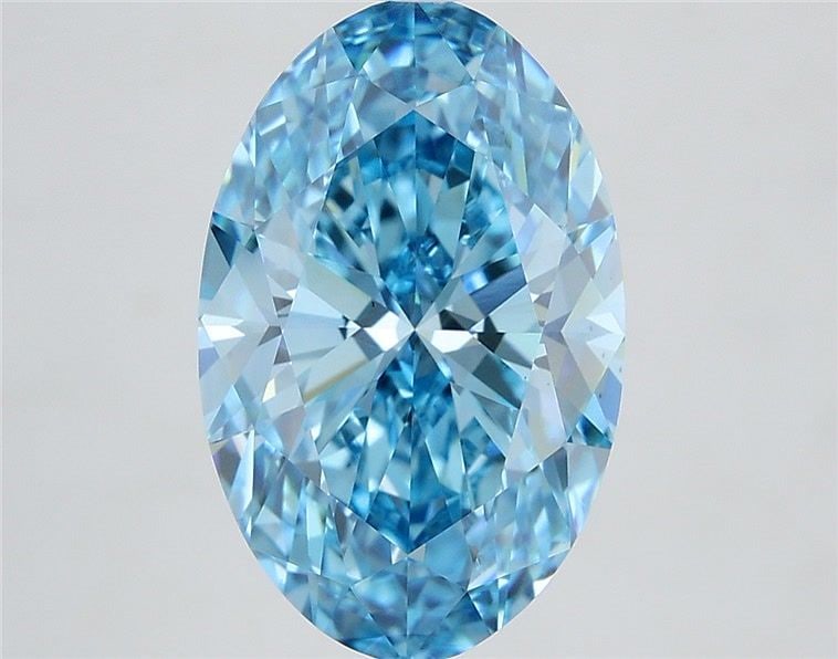 Loose Diamond - OVAL 5.05ct Fancy Vivid Blue VS1 (1 of 1)