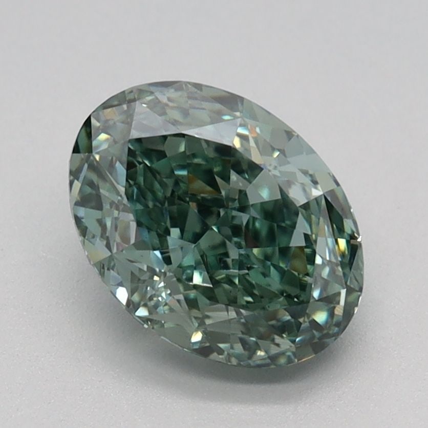 Loose Diamond - OVAL 1.42ct Fancy Vivid Green VS2: Loose Diamond - OVAL 1.42ct Fancy Vivid Green VS2 Source: This is a real non-mined Diamond that has been grown in a lab Shape: OVAL Carats: 1.42 Color: Fancy Vivid Green Certification: IGI Video: