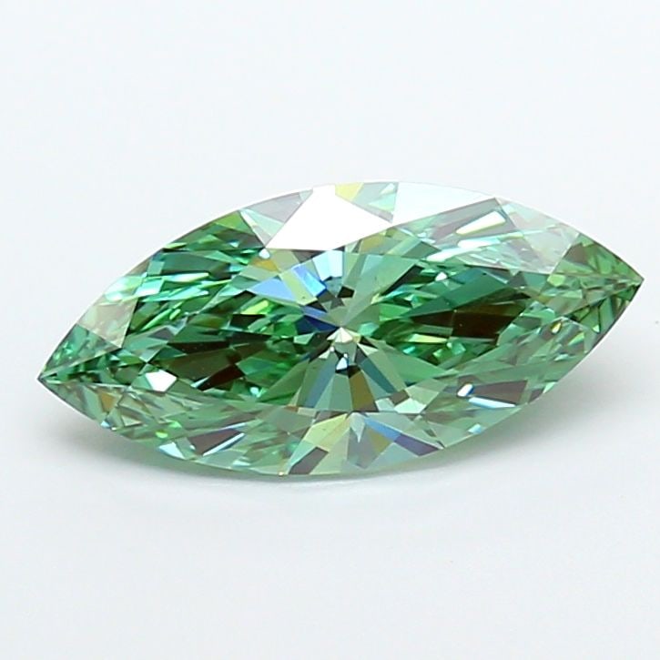 Loose Diamond - MARQUISE 3.07ct Fancy Vivid Green VS1: Loose Diamond - MARQUISE 3.07ct Fancy Vivid Green VS1 Source: This is a real non-mined Diamond that has been grown in a lab Shape: MARQUISE Carats: 3.07 Color: Fancy Vivid Green Certification: IGI Vid