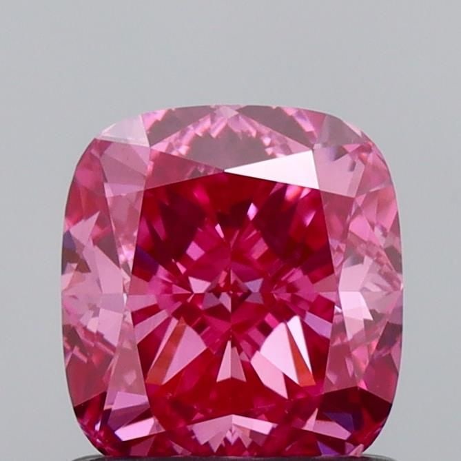 Loose Diamond - CUSHION MODIFIED 1.02ct Fancy Vivid Pink VS1: Loose Diamond - CUSHION MODIFIED 1.02ct Fancy Vivid Pink VS1 Source: This is a real non-mined Diamond that has been grown in a lab Shape: CUSHION MODIFIED Carats: 1.02 Color: Fancy Vivid Pink Certific