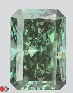 Loose Diamond - RADIANT 1.99ct Fancy Vivid Green VS1: Loose Diamond - RADIANT 1.99ct Fancy Vivid Green VS1 Source: This is a real non-mined Diamond that has been grown in a lab Shape: RADIANT Carats: 1.99 Color: Fancy Vivid Green Certification: IGI Video