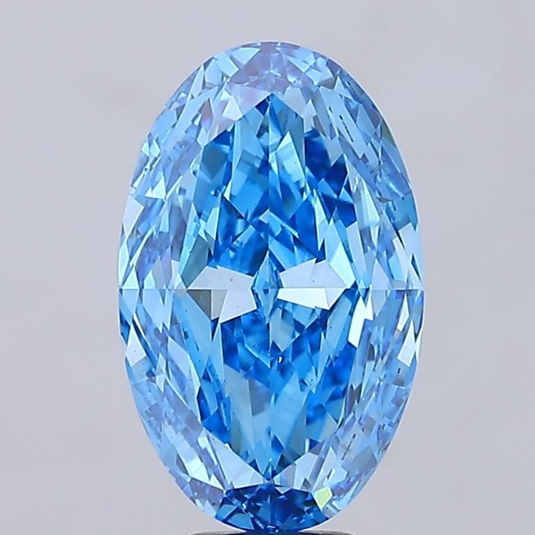 Loose Diamond - OVAL 10.0ct Fancy Vivid Blue VS1: Loose Diamond - OVAL 10.0ct Fancy Vivid Blue VS1 Source: This is a real non-mined Diamond that has been grown in a lab Shape: OVAL Carats: 10.0 Color: Fancy Vivid Blue Certification: IGI Video: