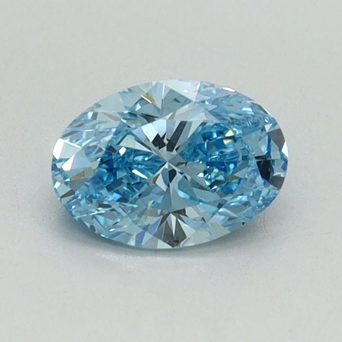 Loose Diamond - OVAL 0.59ct Fancy Vivid Blue VVS2: Loose Diamond - OVAL 0.59ct Fancy Vivid Blue VVS2 Source: This is a real non-mined Diamond that has been grown in a lab Shape: OVAL Carats: 0.59 Color: Fancy Vivid Blue Certification: IGI Video: