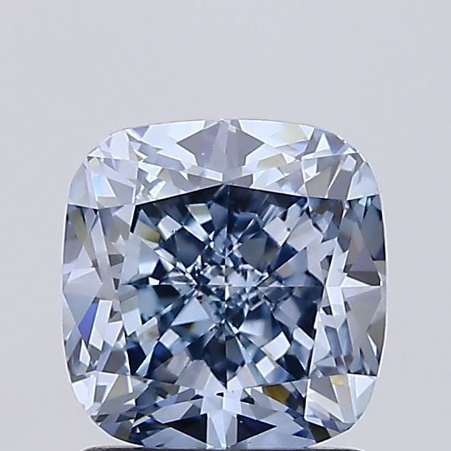 Loose Diamond - CUSHION MODIFIED 1.51ct Fancy Intense Blue VS1: Loose Diamond - CUSHION MODIFIED 1.51ct Fancy Intense Blue VS1 Source: This is a real non-mined Diamond that has been grown in a lab Shape: CUSHION MODIFIED Carats: 1.51 Color: Fancy Intense Blue Cert