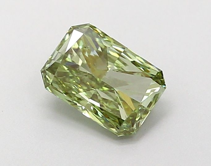 Loose Diamond - RADIANT 0.75ct Fancy Vivid Green SI1: Loose Diamond - RADIANT 0.75ct Fancy Vivid Green SI1 Source: This is a real non-mined Diamond that has been grown in a lab Shape: RADIANT Carats: 0.75 Color: Fancy Vivid Green Certification: IGI Video