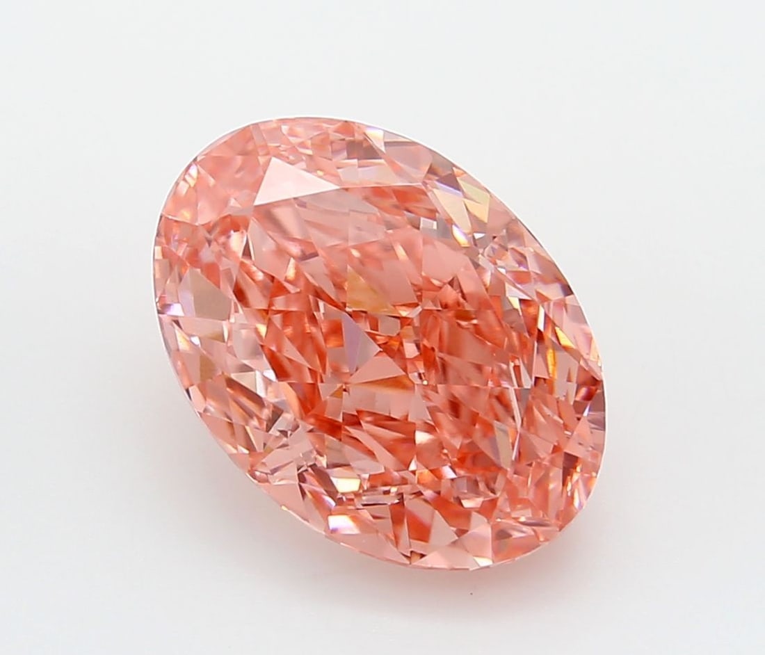 Loose Diamond - OVAL 5.12ct Fancy Vivid Pink VVS2: Loose Diamond - OVAL 5.12ct Fancy Vivid Pink VVS2 Source: This is a real non-mined Diamond that has been grown in a lab Shape: OVAL Carats: 5.12 Color: Fancy Vivid Pink Certification: IGI Video: