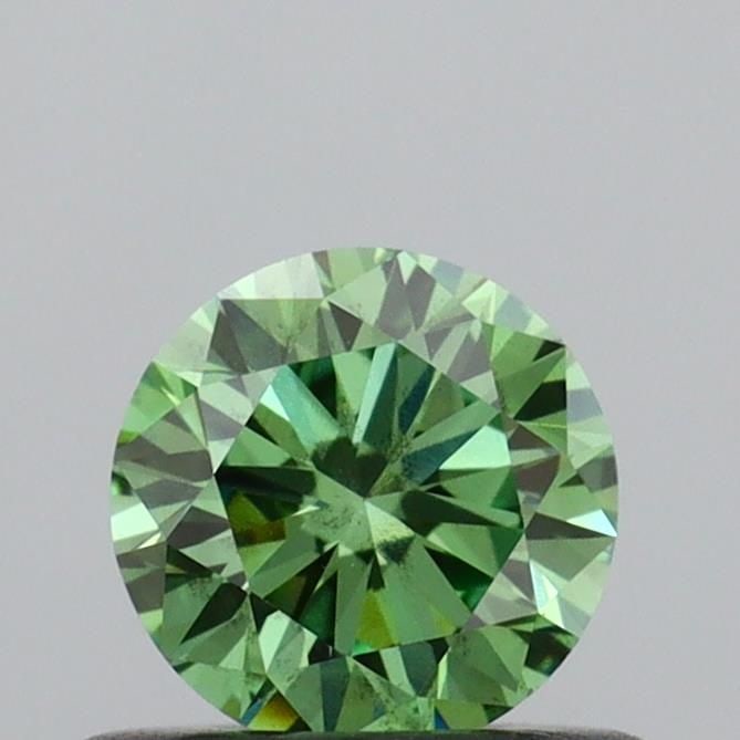 Loose Diamond - ROUND 0.5ct Fancy Vivid Green SI1: Loose Diamond - ROUND 0.5ct Fancy Vivid Green SI1 Source: This is a real non-mined Diamond that has been grown in a lab Shape: ROUND Carats: 0.5 Color: Fancy Vivid Green Certification: IGI Video:
