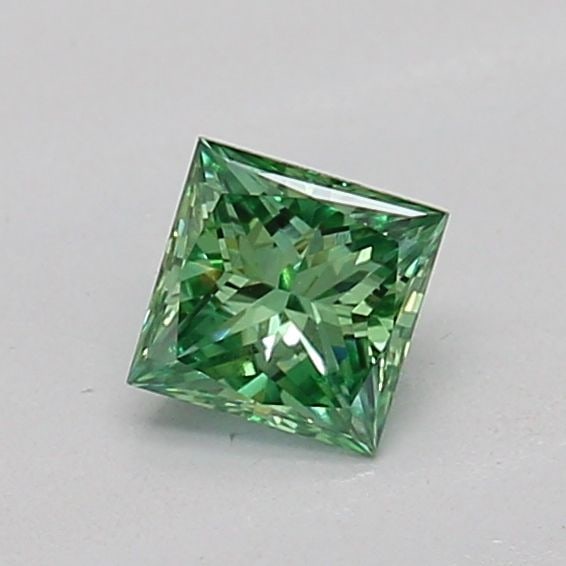 Loose Diamond - PRINCESS 0.22ct Fancy Vivid Green VS1: Loose Diamond - PRINCESS 0.22ct Fancy Vivid Green VS1 Source: This is a real non-mined Diamond that has been grown in a lab Shape: PRINCESS Carats: 0.22 Color: Fancy Vivid Green Certification: IGI The