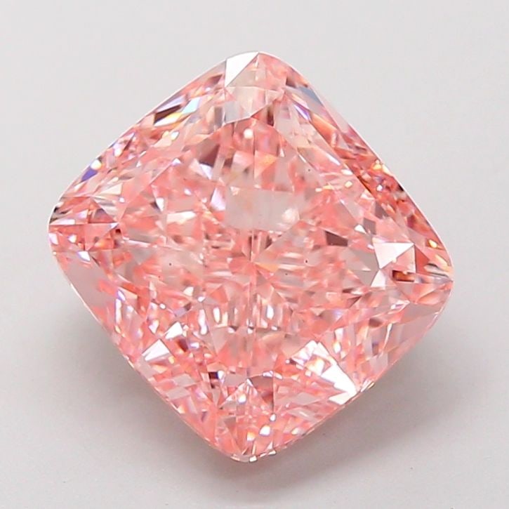 Loose Diamond - CUSHION MODIFIED 5.02ct Fancy Vivid Pink VS1: Loose Diamond - CUSHION MODIFIED 5.02ct Fancy Vivid Pink VS1 Source: This is a real non-mined Diamond that has been grown in a lab Shape: CUSHION MODIFIED Carats: 5.02 Color: Fancy Vivid Pink Certific