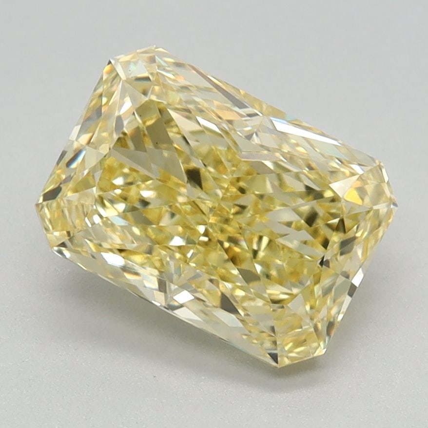 Loose Diamond - RADIANT 1.78ct Fancy Vivid Yellow VS1: Loose Diamond - RADIANT 1.78ct Fancy Vivid Yellow VS1 Source: This is a real non-mined Diamond that has been grown in a lab Shape: RADIANT Carats: 1.78 Color: Fancy Vivid Yellow Certification: IGI Vid