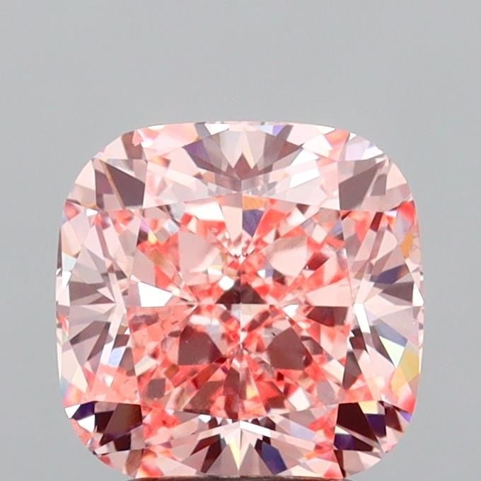 Loose Diamond - CUSHION MODIFIED 3.03ct Fancy Intense Pink VS2: Loose Diamond - CUSHION MODIFIED 3.03ct Fancy Intense Pink VS2 Source: This is a real non-mined Diamond that has been grown in a lab Shape: CUSHION MODIFIED Carats: 3.03 Color: Fancy Intense Pink Cert