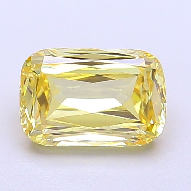 Loose Diamond - CUSHION MODIFIED 1.46ct Fancy Intense Yellow VS1: Loose Diamond - CUSHION MODIFIED 1.46ct Fancy Intense Yellow VS1 Source: This is a real non-mined Diamond that has been grown in a lab Shape: CUSHION MODIFIED Carats: 1.46 Color: Fancy Intense Yellow 