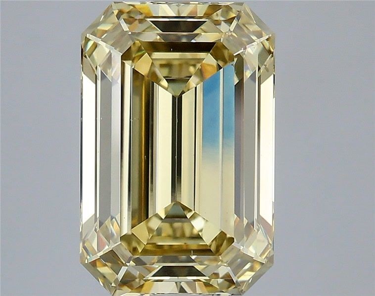 Loose Diamond - EMERALD 5.1ct Fancy Intense Yellow VS2: Loose Diamond - EMERALD 5.1ct Fancy Intense Yellow VS2 Source: This is a real non-mined Diamond that has been grown in a lab Shape: EMERALD Carats: 5.1 Color: Fancy Intense Yellow Certification: IGI V