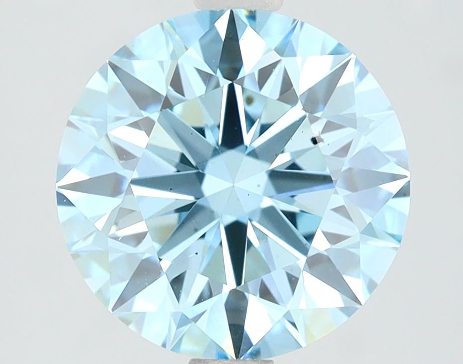 Loose Diamond - ROUND 3.08ct Fancy Blue SI1: Loose Diamond - ROUND 3.08ct Fancy Blue SI1 Source: This is a real non-mined Diamond that has been grown in a lab Shape: ROUND Carats: 3.08 Color: Fancy Blue Certification: NONE Video: