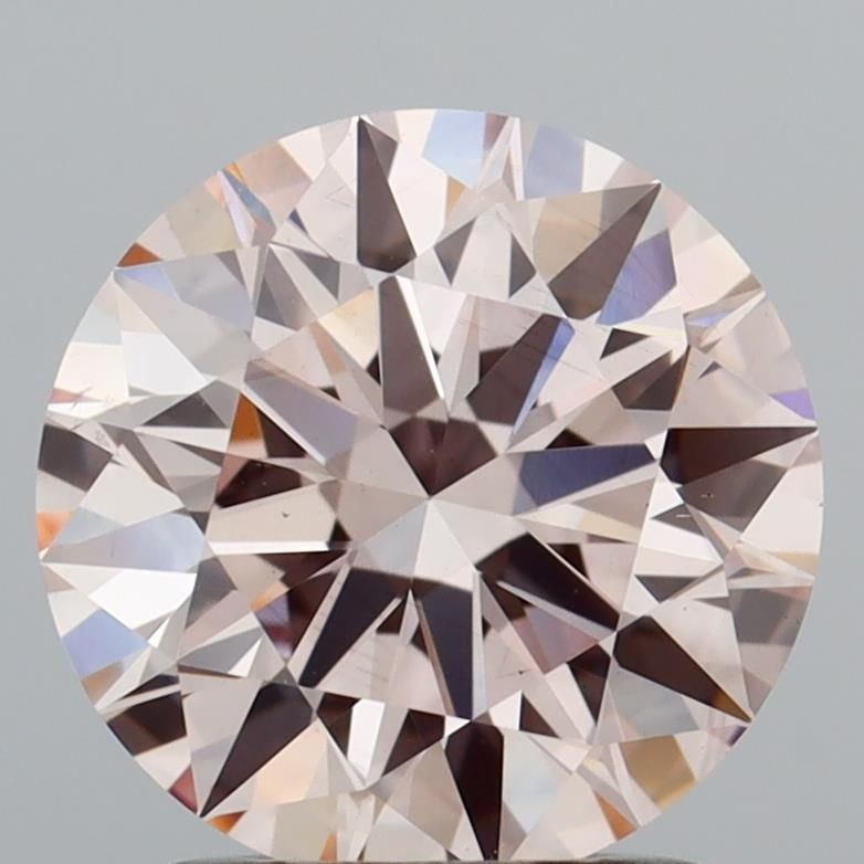 Ideal Loose Diamond - ROUND 1.67ct Fancy Light Brownish Pink VS2 (1 of 1)