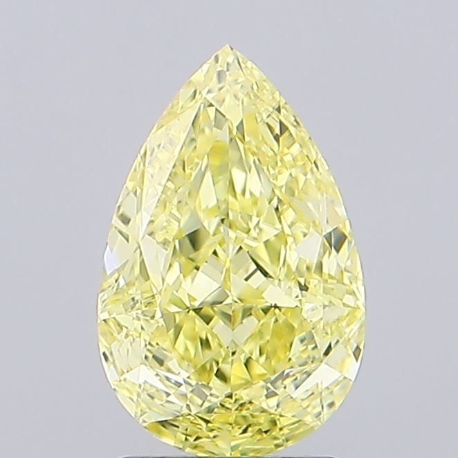 Loose Diamond - PEAR 2.08ct Fancy Intense Yellow VVS2: Loose Diamond - PEAR 2.08ct Fancy Intense Yellow VVS2 Source: This is a real non-mined Diamond that has been grown in a lab Shape: PEAR Carats: 2.08 Color: Fancy Intense Yellow Certification: IGI Vide