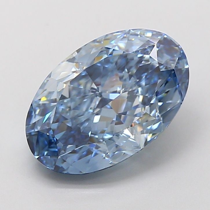 Loose Diamond - OVAL 4.15ct Fancy Vivid Blue VVS1: Loose Diamond - OVAL 4.15ct Fancy Vivid Blue VVS1 Source: This is a real non-mined Diamond that has been grown in a lab Shape: OVAL Carats: 4.15 Color: Fancy Vivid Blue Certification: IGI Video: