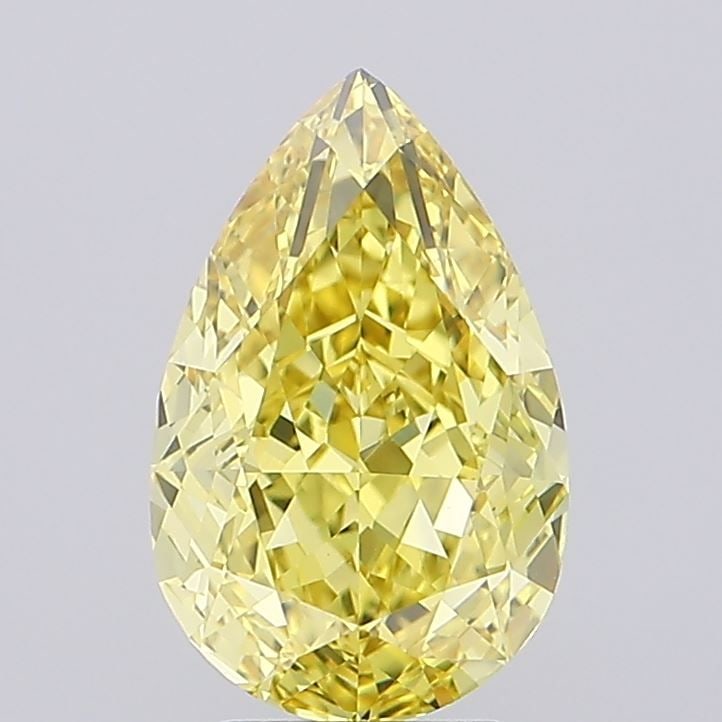 Loose Diamond - PEAR 4.04ct Fancy Vivid Yellow VS1: Loose Diamond - PEAR 4.04ct Fancy Vivid Yellow VS1 Source: This is a real non-mined Diamond that has been grown in a lab Shape: PEAR Carats: 4.04 Color: Fancy Vivid Yellow Certification: IGI Video: