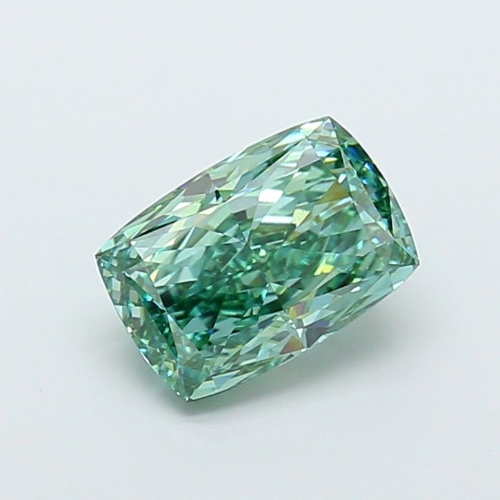 Loose Diamond - CUSHION MODIFIED 3.53ct Fancy Vivid Green VVS2: Loose Diamond - CUSHION MODIFIED 3.53ct Fancy Vivid Green VVS2 Source: This is a real non-mined Diamond that has been grown in a lab Shape: CUSHION MODIFIED Carats: 3.53 Color: Fancy Vivid Green Certi