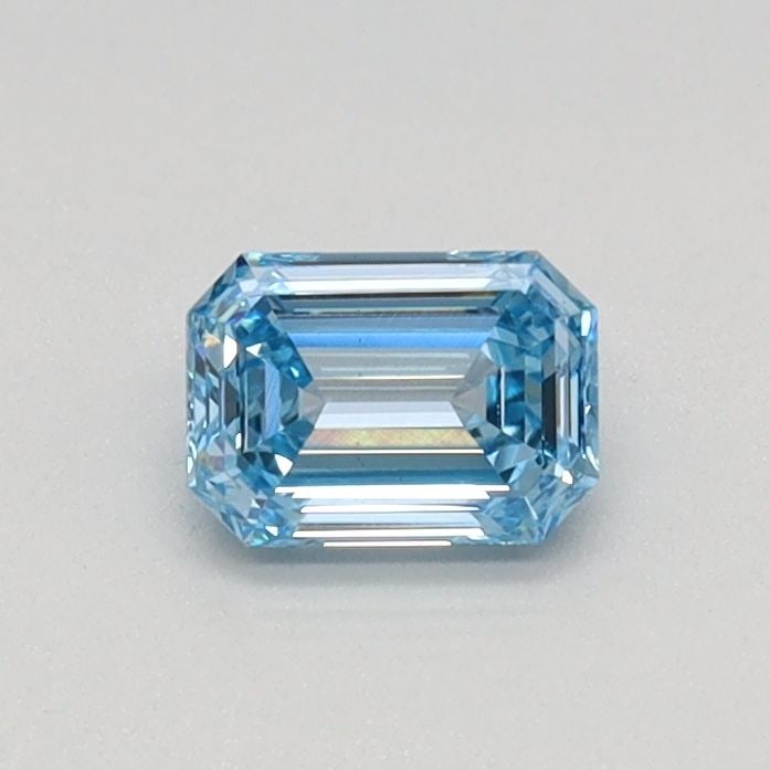 Loose Diamond - EMERALD 0.31ct Fancy Intense Blue VS1: Loose Diamond - EMERALD 0.31ct Fancy Intense Blue VS1 Source: This is a real non-mined Diamond that has been grown in a lab Shape: EMERALD Carats: 0.31 Color: Fancy Intense Blue Certification: IGI Vid