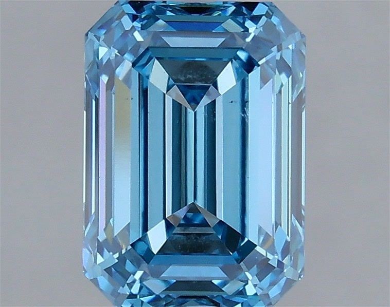 Loose Diamond - EMERALD 2.07ct Fancy Vivid Blue VS1: Loose Diamond - EMERALD 2.07ct Fancy Vivid Blue VS1 Source: This is a real non-mined Diamond that has been grown in a lab Shape: EMERALD Carats: 2.07 Color: Fancy Vivid Blue Certification: IGI Video: