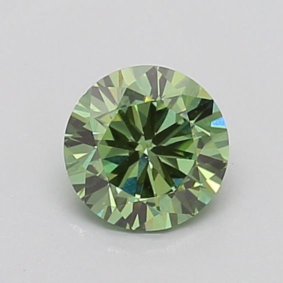 Loose Diamond - ROUND 0.6ct Fancy Vivid Green VS1 (1 of 1)