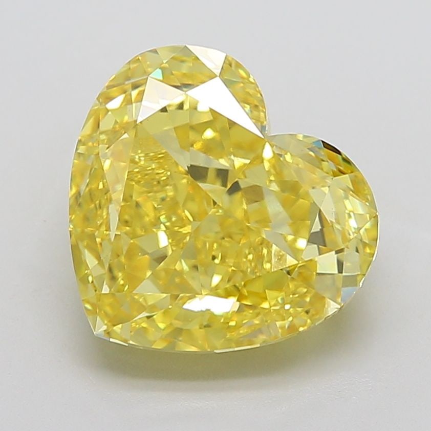 Loose Diamond - HEART 10.1ct Fancy Vivid Yellow VS1: Loose Diamond - HEART 10.1ct Fancy Vivid Yellow VS1 Source: This is a real non-mined Diamond that has been grown in a lab Shape: HEART Carats: 10.1 Color: Fancy Vivid Yellow Certification: IGI Video: