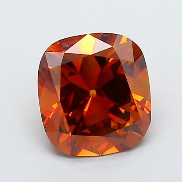 Loose Diamond - CUSHION MODIFIED 2.33ct Fancy Brownish Orange VS1: Loose Diamond - CUSHION MODIFIED 2.33ct Fancy Brownish Orange VS1 Source: This is a real non-mined Diamond that has been grown in a lab Shape: CUSHION MODIFIED Carats: 2.33 Color: Fancy Brownish Orang