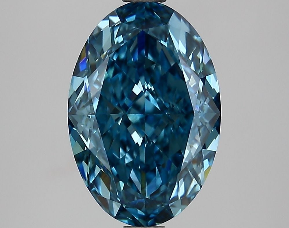 Loose Diamond - OVAL 2.67ct Fancy Vivid Blue VS1: Loose Diamond - OVAL 2.67ct Fancy Vivid Blue VS1 Source: This is a real non-mined Diamond that has been grown in a lab Shape: OVAL Carats: 2.67 Color: Fancy Vivid Blue Certification: IGI Video: