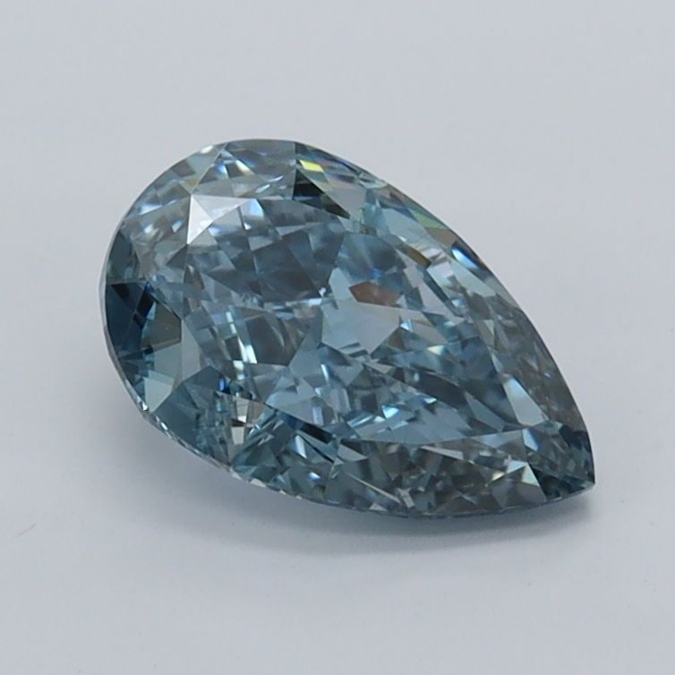 Loose Diamond - PEAR 1.03ct Fancy Vivid Blue VS2: Loose Diamond - PEAR 1.03ct Fancy Vivid Blue VS2 Source: This is a real non-mined Diamond that has been grown in a lab Shape: PEAR Carats: 1.03 Color: Fancy Vivid Blue Certification: IGI Video: