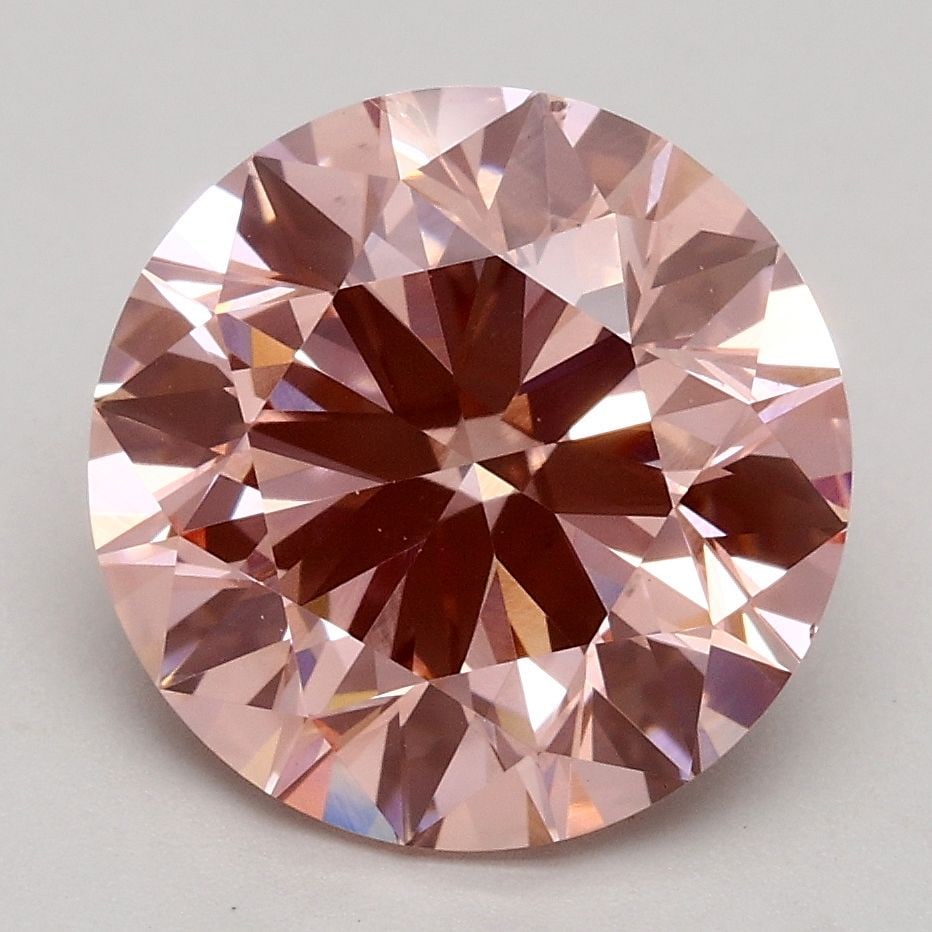 Ideal Loose Diamond - ROUND 3.01ct Fancy Intense Pink SI1: Ideal Loose Diamond - ROUND 3.01ct Fancy Intense Pink SI1 Source: This is a real non-mined Diamond that has been grown in a lab Shape: ROUND Carats: 3.01 Color: Fancy Intense Pink Certification: IGI V