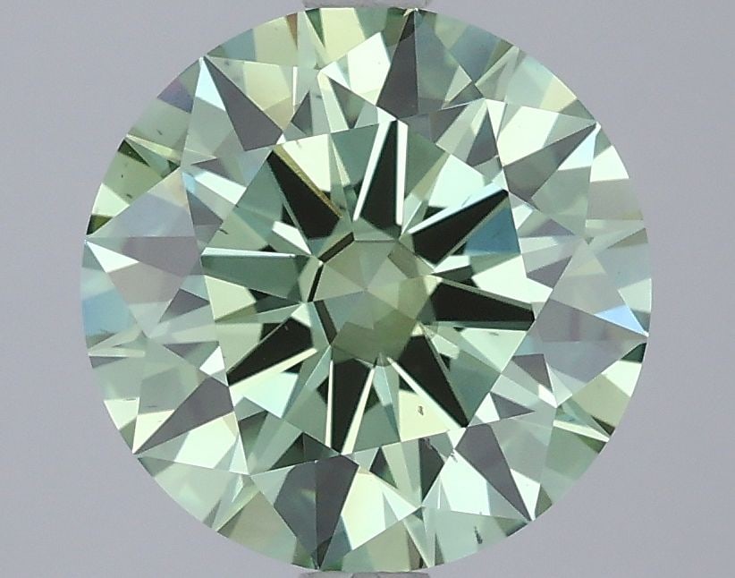 Ideal Loose Diamond - ROUND 3.01ct Fancy Vivid Green SI1: Ideal Loose Diamond - ROUND 3.01ct Fancy Vivid Green SI1 Source: This is a real non-mined Diamond that has been grown in a lab Shape: ROUND Carats: 3.01 Color: Fancy Vivid Green Certification: IGI Vid