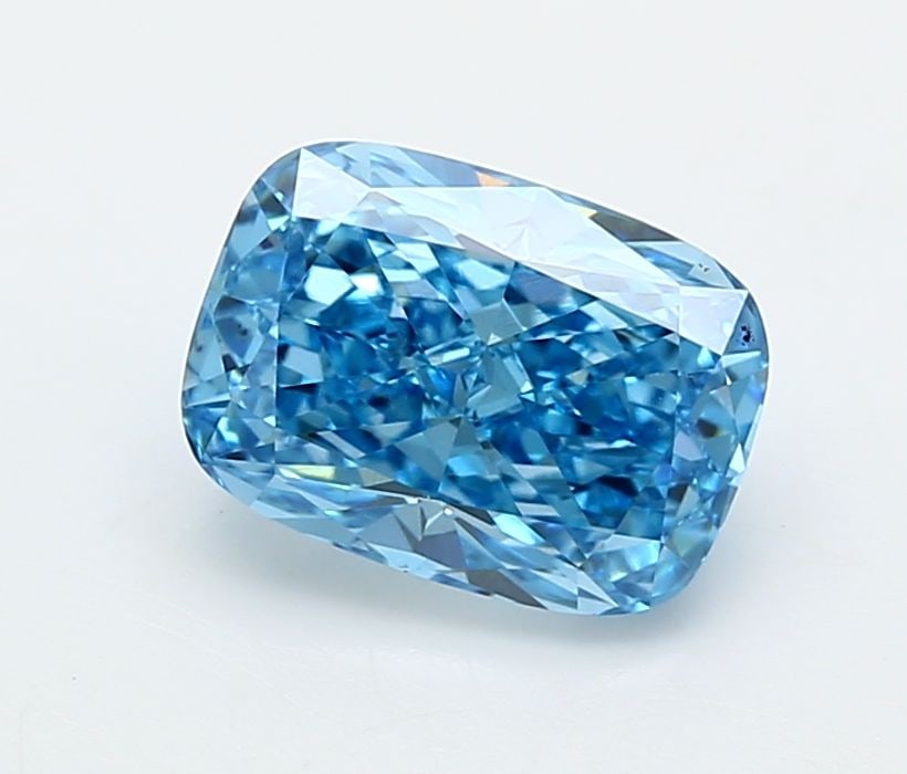 Loose Diamond - CUSHION MODIFIED 2.52ct Fancy Vivid Blue VVS2: Loose Diamond - CUSHION MODIFIED 2.52ct Fancy Vivid Blue VVS2 Source: This is a real non-mined Diamond that has been grown in a lab Shape: CUSHION MODIFIED Carats: 2.52 Color: Fancy Vivid Blue Certifi