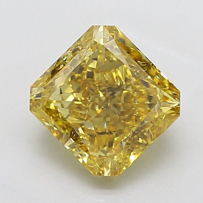 Loose Diamond - SQUARE RADIANT 4.04ct Fancy Intense Yellow VS1 (1 of 1)