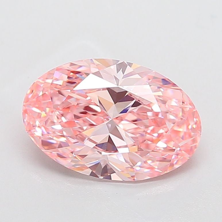 Loose Diamond - OVAL 4.09ct Fancy Vivid Pink VS1: Loose Diamond - OVAL 4.09ct Fancy Vivid Pink VS1 Source: This is a real non-mined Diamond that has been grown in a lab Shape: OVAL Carats: 4.09 Color: Fancy Vivid Pink Certification: IGI Video: