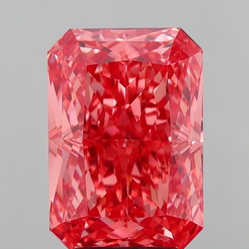 Loose Diamond - RADIANT 3.12ct Fancy Vivid Pink VS1: Loose Diamond - RADIANT 3.12ct Fancy Vivid Pink VS1 Source: This is a real non-mined Diamond that has been grown in a lab Shape: RADIANT Carats: 3.12 Color: Fancy Vivid Pink Certification: IGI Video: