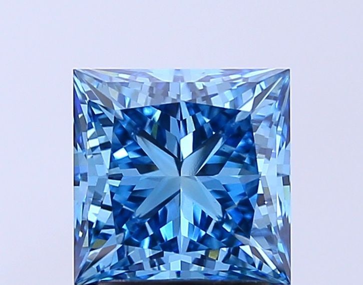 Loose Diamond - PRINCESS 2.52ct Fancy Vivid Blue VS1 (1 of 1)