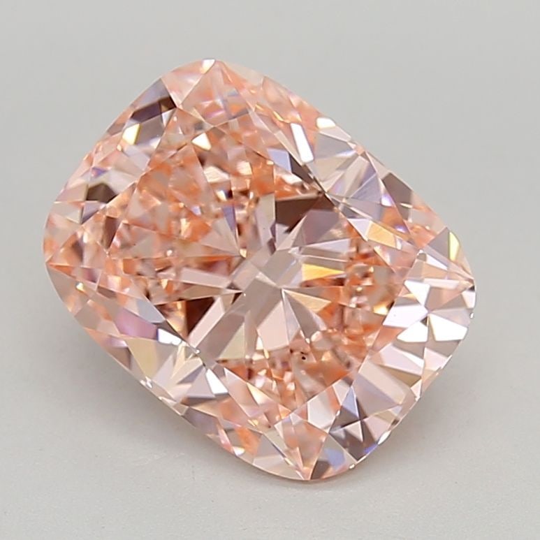 Loose Diamond - CUSHION BRILLIANT 4.04ct Fancy Vivid Pink VS1: Loose Diamond - CUSHION BRILLIANT 4.04ct Fancy Vivid Pink VS1 Source: This is a real non-mined Diamond that has been grown in a lab Shape: CUSHION BRILLIANT Carats: 4.04 Color: Fancy Vivid Pink Certif