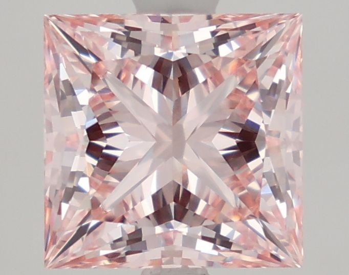 Loose Diamond - PRINCESS 3.1ct Fancy Intense Pink VS1 (1 of 1)