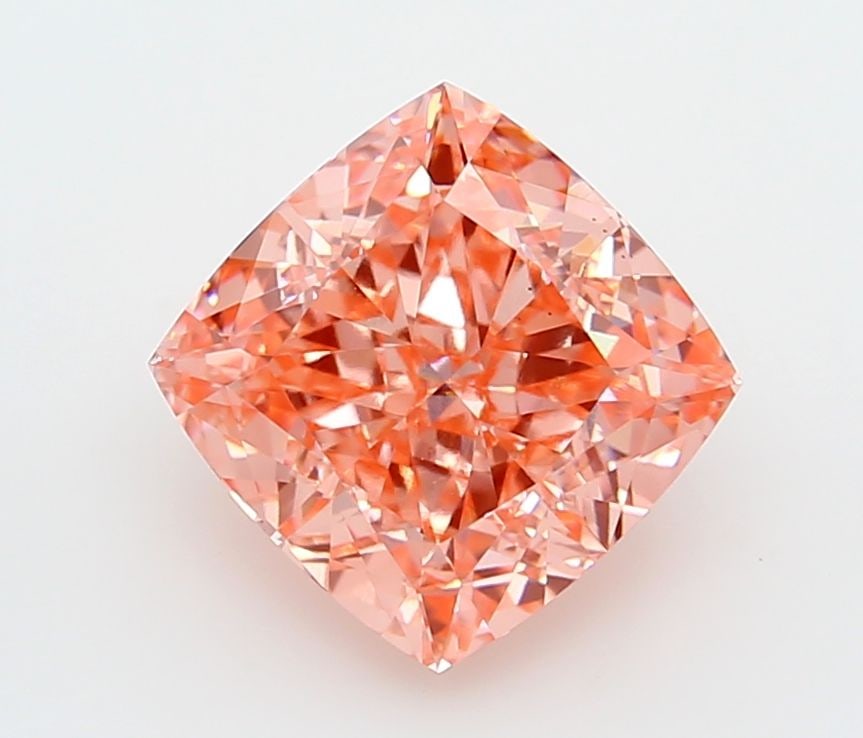 Loose Diamond - CUSHION MODIFIED 3.1ct Fancy Vivid Pink VS2 (1 of 1)