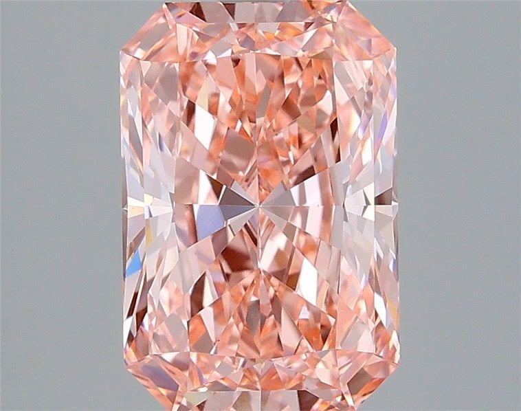 Loose Diamond - RADIANT 3.03ct Fancy Vivid Pink VS1: Loose Diamond - RADIANT 3.03ct Fancy Vivid Pink VS1 Source: This is a real non-mined Diamond that has been grown in a lab Shape: RADIANT Carats: 3.03 Color: Fancy Vivid Pink Certification: IGI Video: