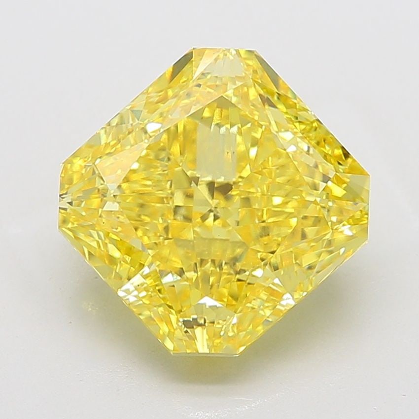 Loose Diamond - SQUARE RADIANT 9.09ct Fancy Vivid Yellow VS1: Loose Diamond - SQUARE RADIANT 9.09ct Fancy Vivid Yellow VS1 Source: This is a real non-mined Diamond that has been grown in a lab Shape: SQUARE RADIANT Carats: 9.09 Color: Fancy Vivid Yellow Certific