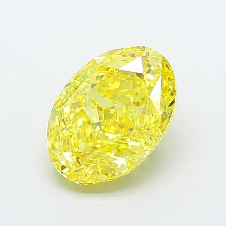 Loose Diamond - OVAL 4.04ct Fancy Vivid Yellow VS2: Loose Diamond - OVAL 4.04ct Fancy Vivid Yellow VS2 Source: This is a real non-mined Diamond that has been grown in a lab Shape: OVAL Carats: 4.04 Color: Fancy Vivid Yellow Certification: IGI Video: