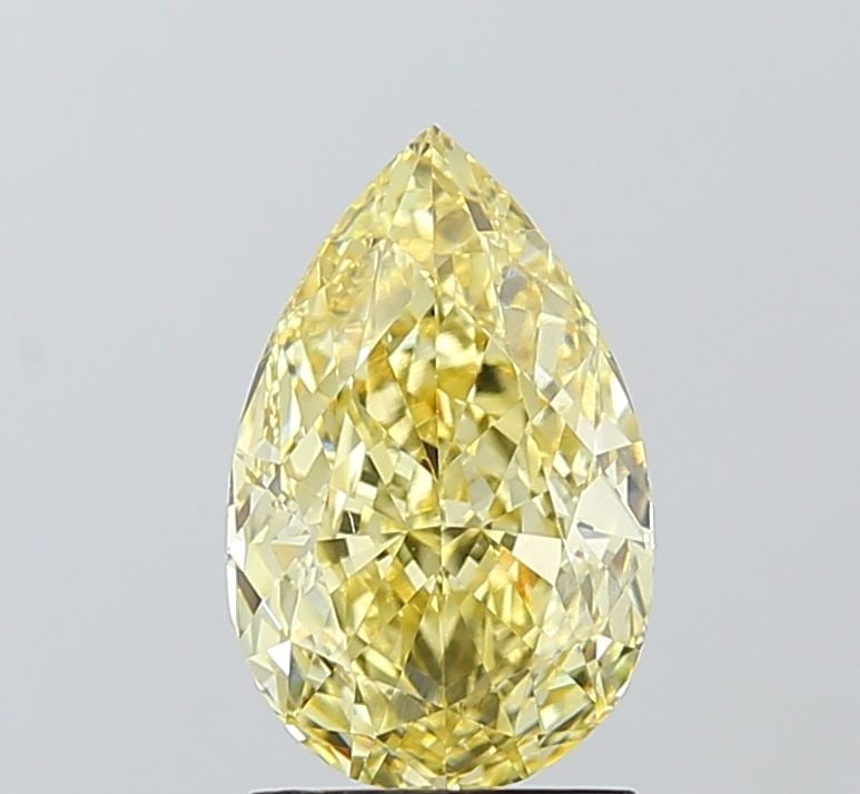 Loose Diamond - PEAR 2.06ct Fancy Yellow VS1: Loose Diamond - PEAR 2.06ct Fancy Yellow VS1 Source: This is a real non-mined Diamond that has been grown in a lab Shape: PEAR Carats: 2.06 Color: Fancy Yellow Certification: IGI Video: