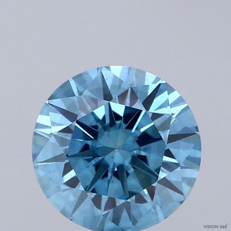 Loose Diamond - ROUND 2.95ct Fancy Vivid Blue SI2: Loose Diamond - ROUND 2.95ct Fancy Vivid Blue SI2 Source: This is a real non-mined Diamond that has been grown in a lab Shape: ROUND Carats: 2.95 Color: Fancy Vivid Blue Certification: IGI Video:
