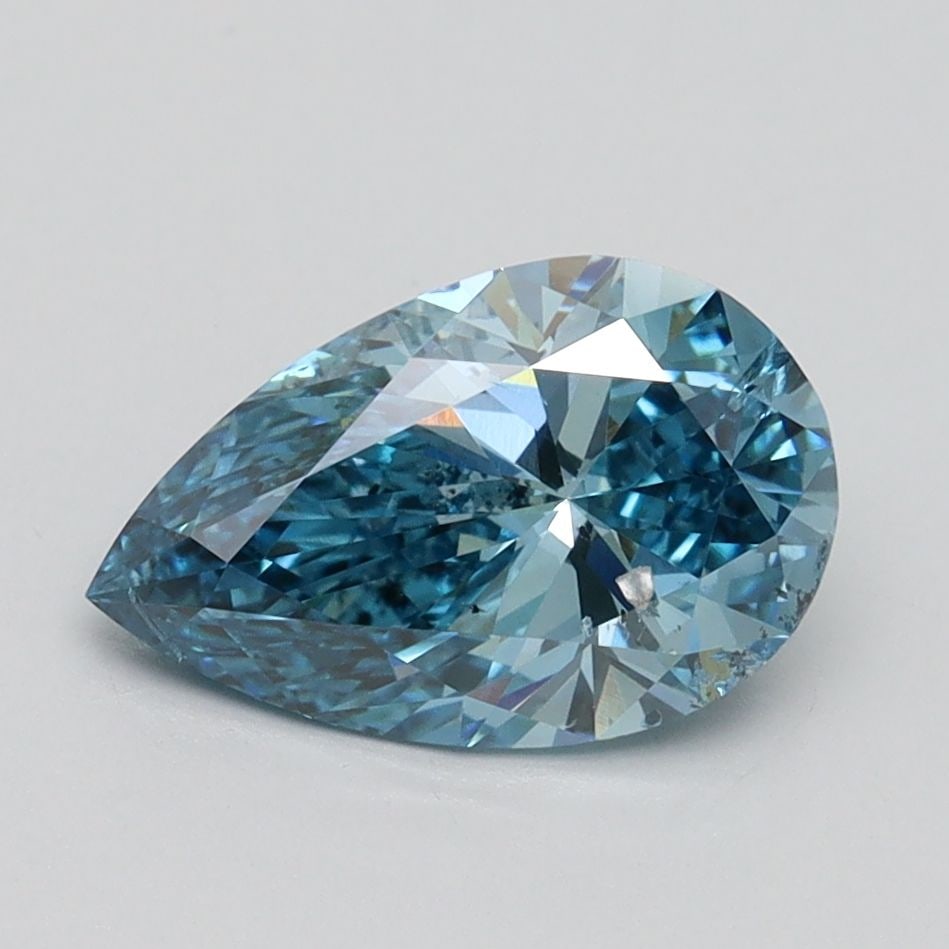 Loose Diamond - PEAR 1.51ct Fancy Vivid Blue SI2: Loose Diamond - PEAR 1.51ct Fancy Vivid Blue SI2 Source: This is a real non-mined Diamond that has been grown in a lab Shape: PEAR Carats: 1.51 Color: Fancy Vivid Blue Certification: IGI Video: