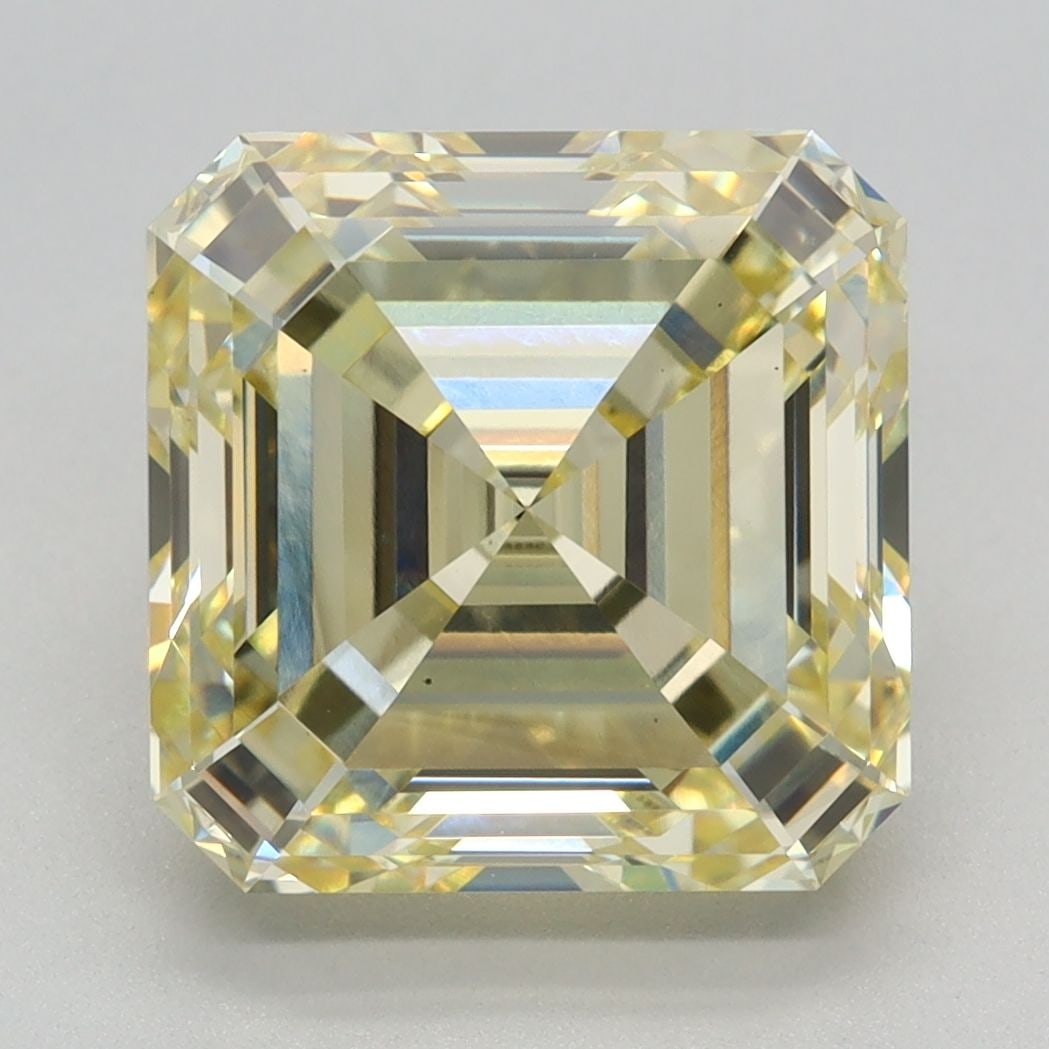Loose Diamond - ASSCHER 4.56ct Fancy Intense Yellow VS1: Loose Diamond - ASSCHER 4.56ct Fancy Intense Yellow VS1 Source: This is a real non-mined Diamond that has been grown in a lab Shape: ASSCHER Carats: 4.56 Color: Fancy Intense Yellow Certification: IGI