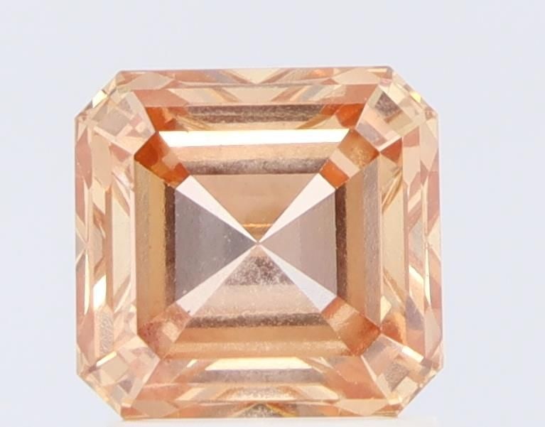Loose Diamond - ASSCHER 1.48ct Fancy Orange VS1: Loose Diamond - ASSCHER 1.48ct Fancy Orange VS1 Source: This is a real non-mined Diamond that has been grown in a lab Shape: ASSCHER Carats: 1.48 Color: Fancy Orange Certification: NONE Video: