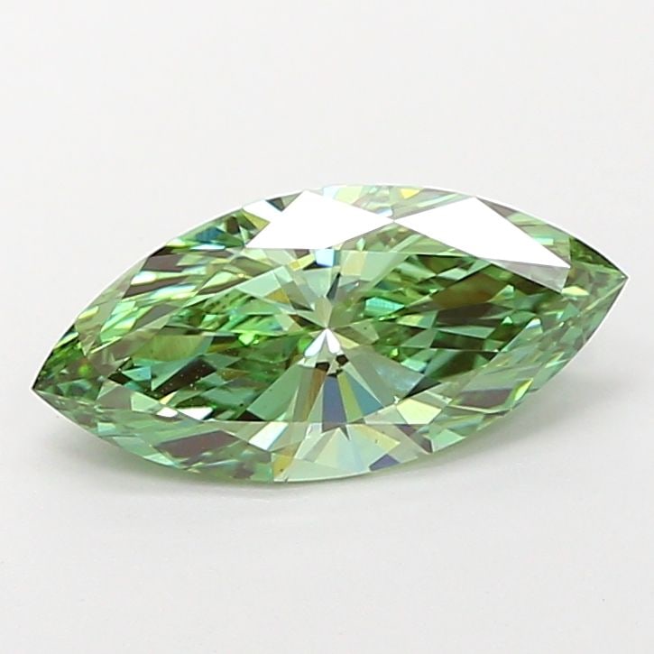 Loose Diamond - MARQUISE 2.51ct Fancy Vivid Green VS1: Loose Diamond - MARQUISE 2.51ct Fancy Vivid Green VS1 Source: This is a real non-mined Diamond that has been grown in a lab Shape: MARQUISE Carats: 2.51 Color: Fancy Vivid Green Certification: IGI Vid